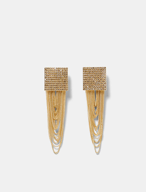 Gold Metal Earrings - Image 4